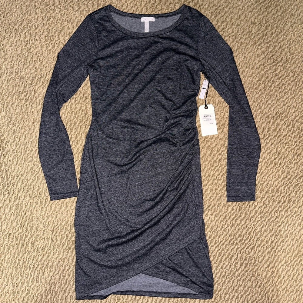 Leith Long Sleeve Ruched Dress